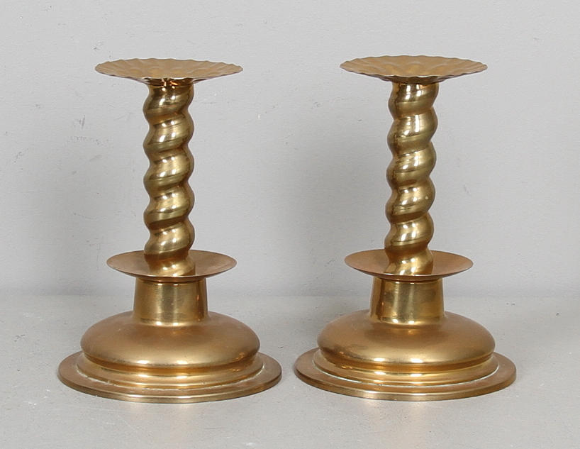 LJUSSTAKAR, ett par, Skultuna no 57.