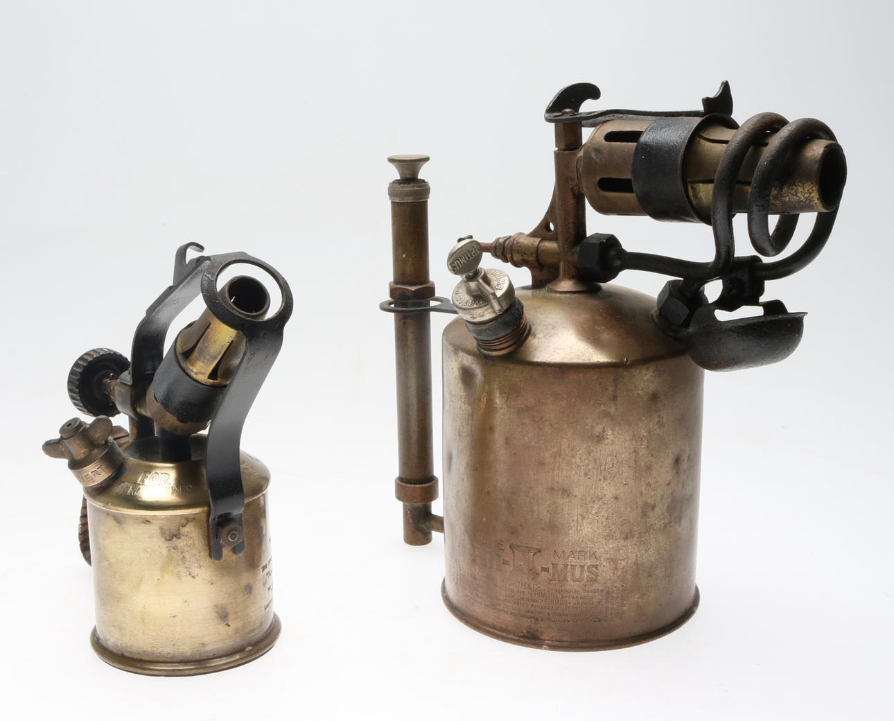 BLÅSLAMPOR, 2 st, Primus, Max Sievert, tidigt 1900-tal.