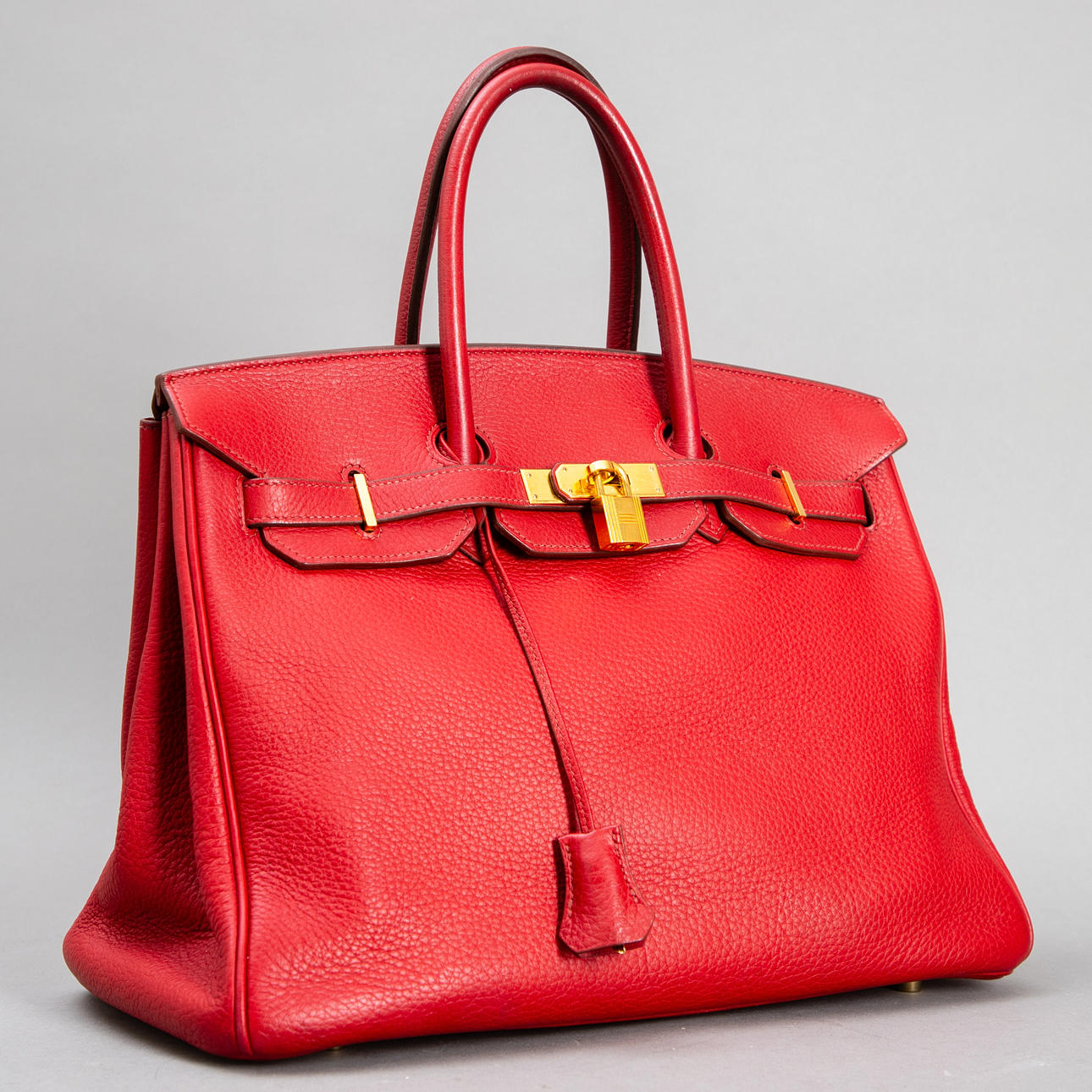 HERMÈS. Birkin 35 handbag, Clémence Rouge, 2007.