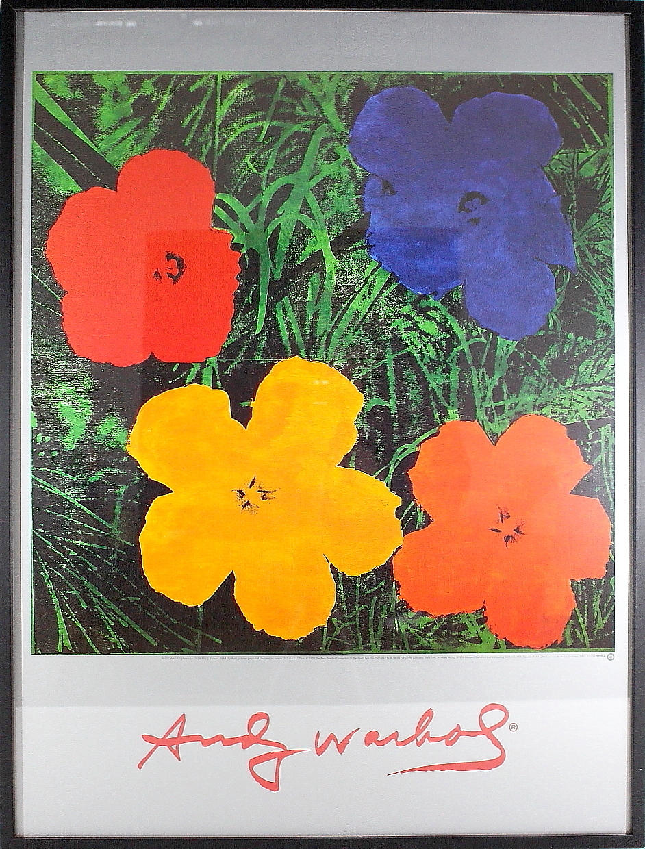 ANDY WARHOL. (efter) offset litografi, "Flowers" 1964, Publicerad av Neues Publishing Company, New York, Tryckt i Tyskland.