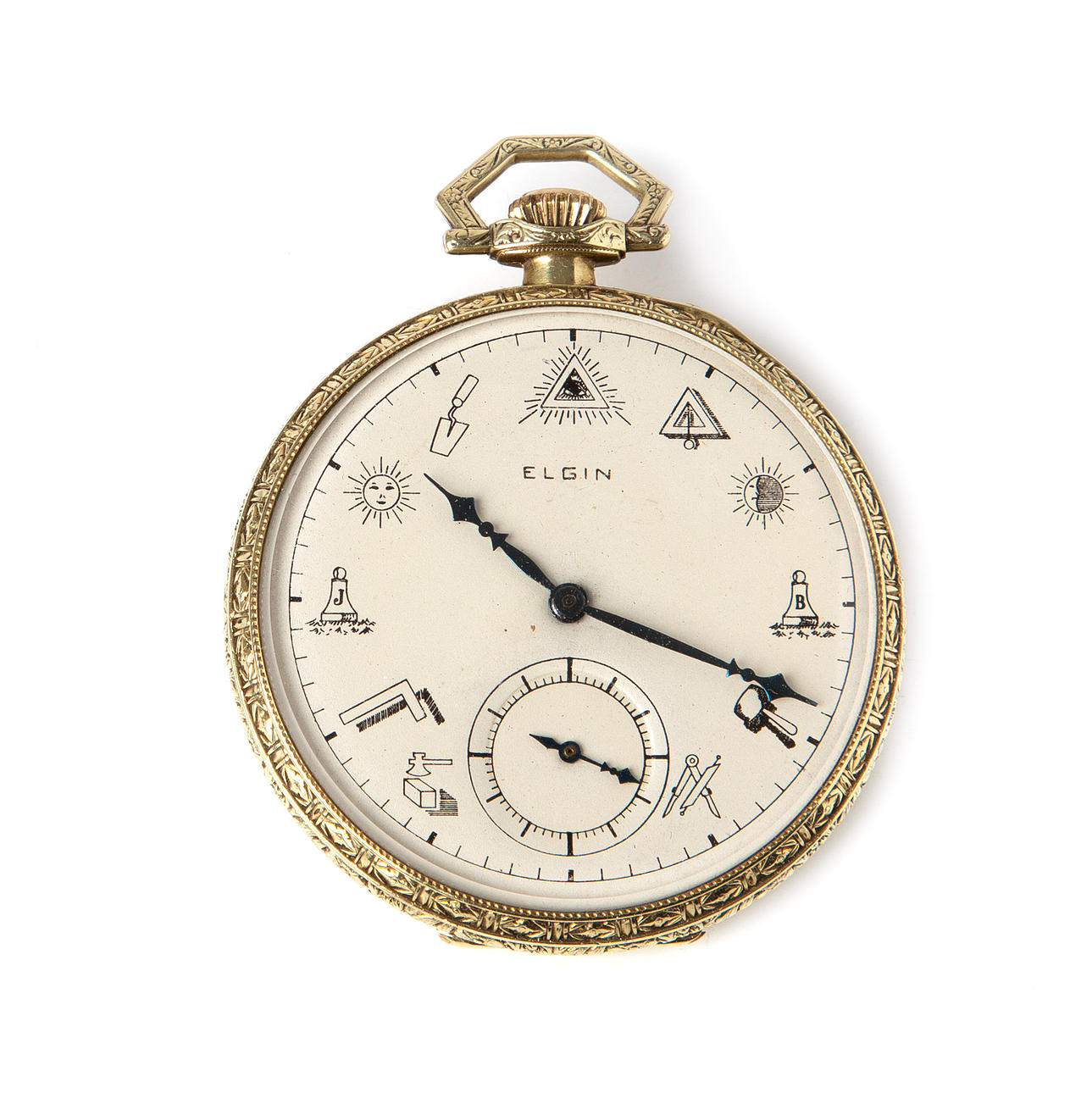 ELGIN, a 14K gold pocket watch, 1920s.