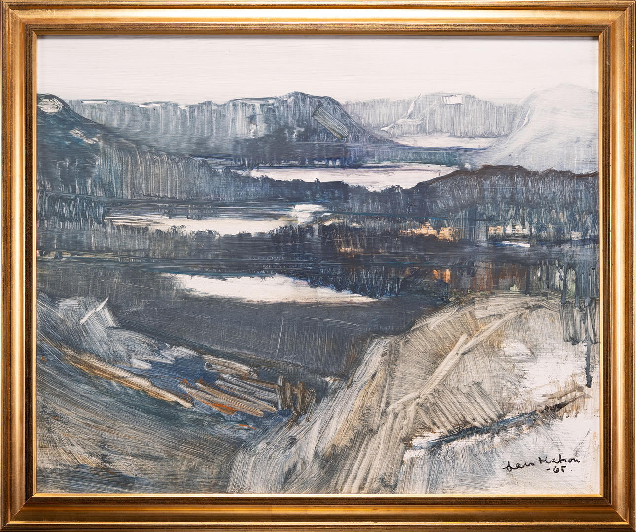 LARS MATSON. Olja på pannå. 1965.