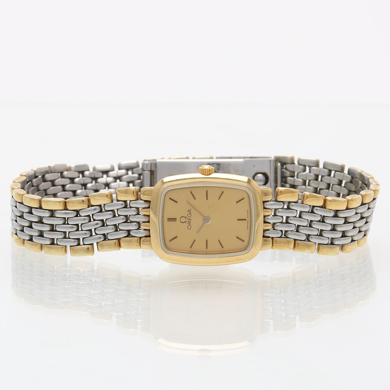 OMEGA DeVille, a gold plated wristwatch.
