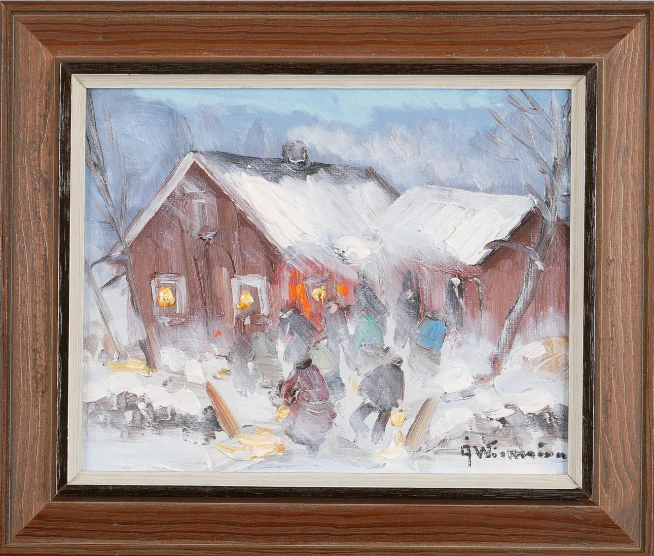 ÅKE WIKSTRÖM. Olja på duk, signerad Å Wickström.