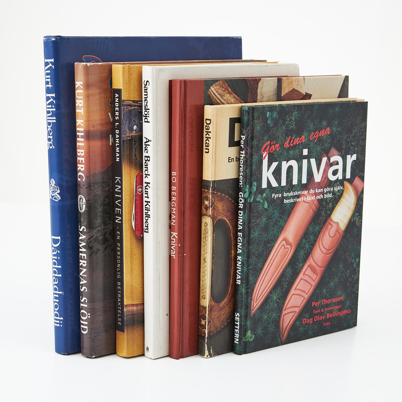 BÖCKER, 7 vol. knivslöjd och sameslöjd.