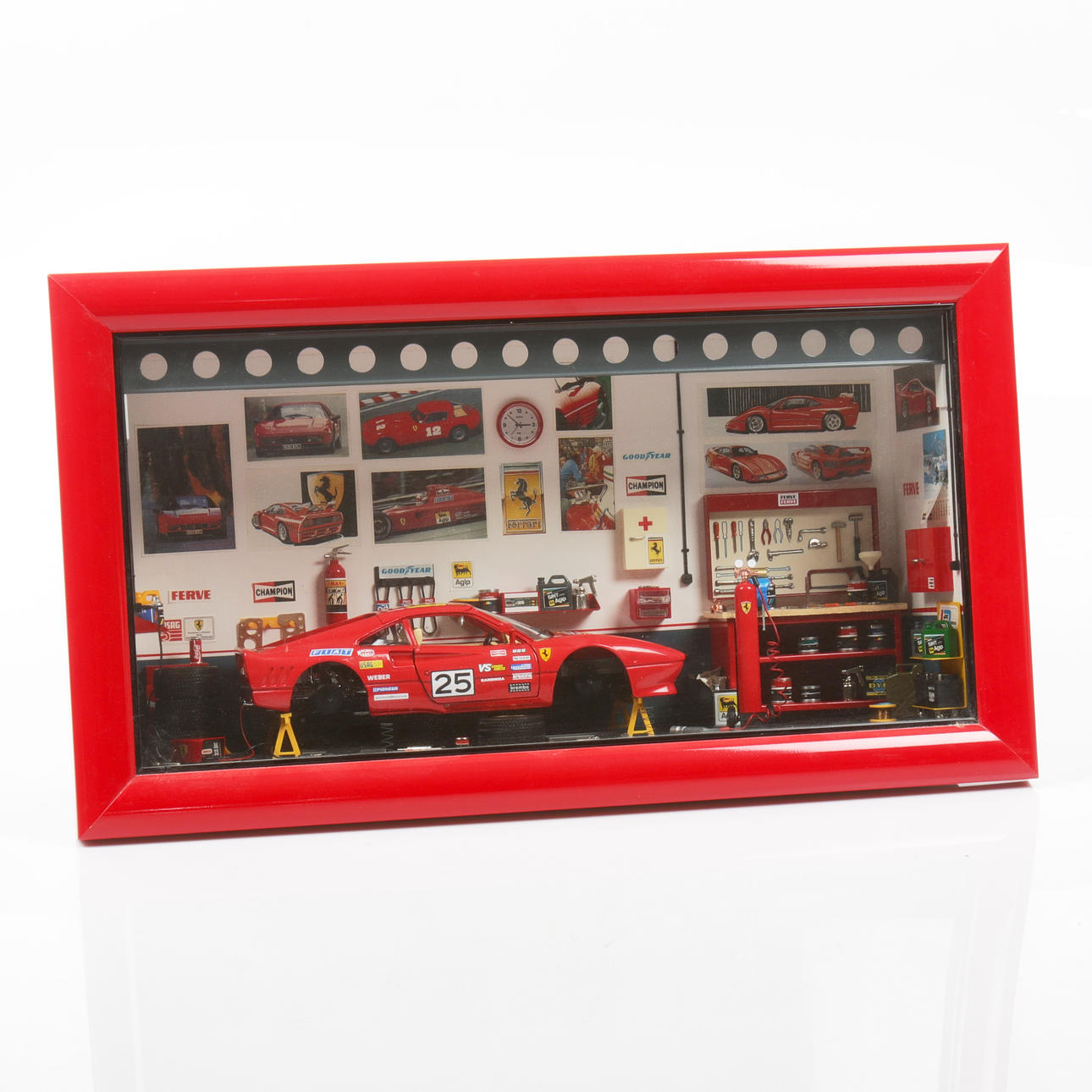 DIORAMA, Ferrari GTO Rally, Ferret's Mini Model, 1:18 scale. Toys