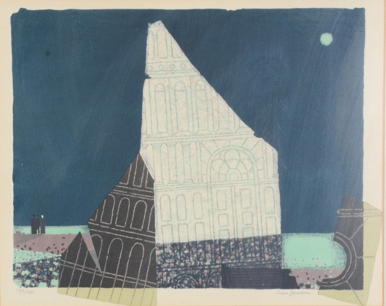 SVEN JONSON. Färglitografi.