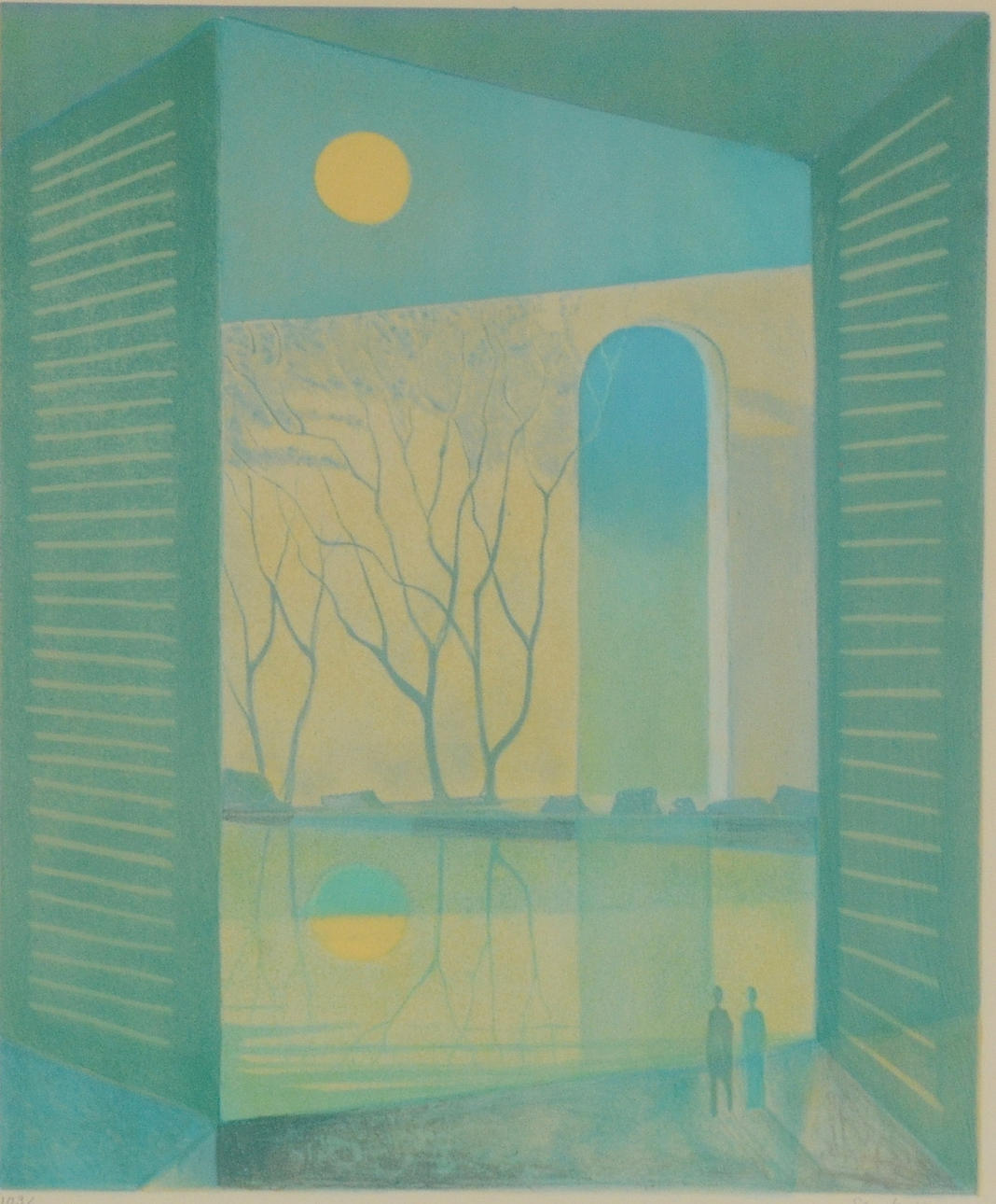 SVEN JONSON. Färglitografi.