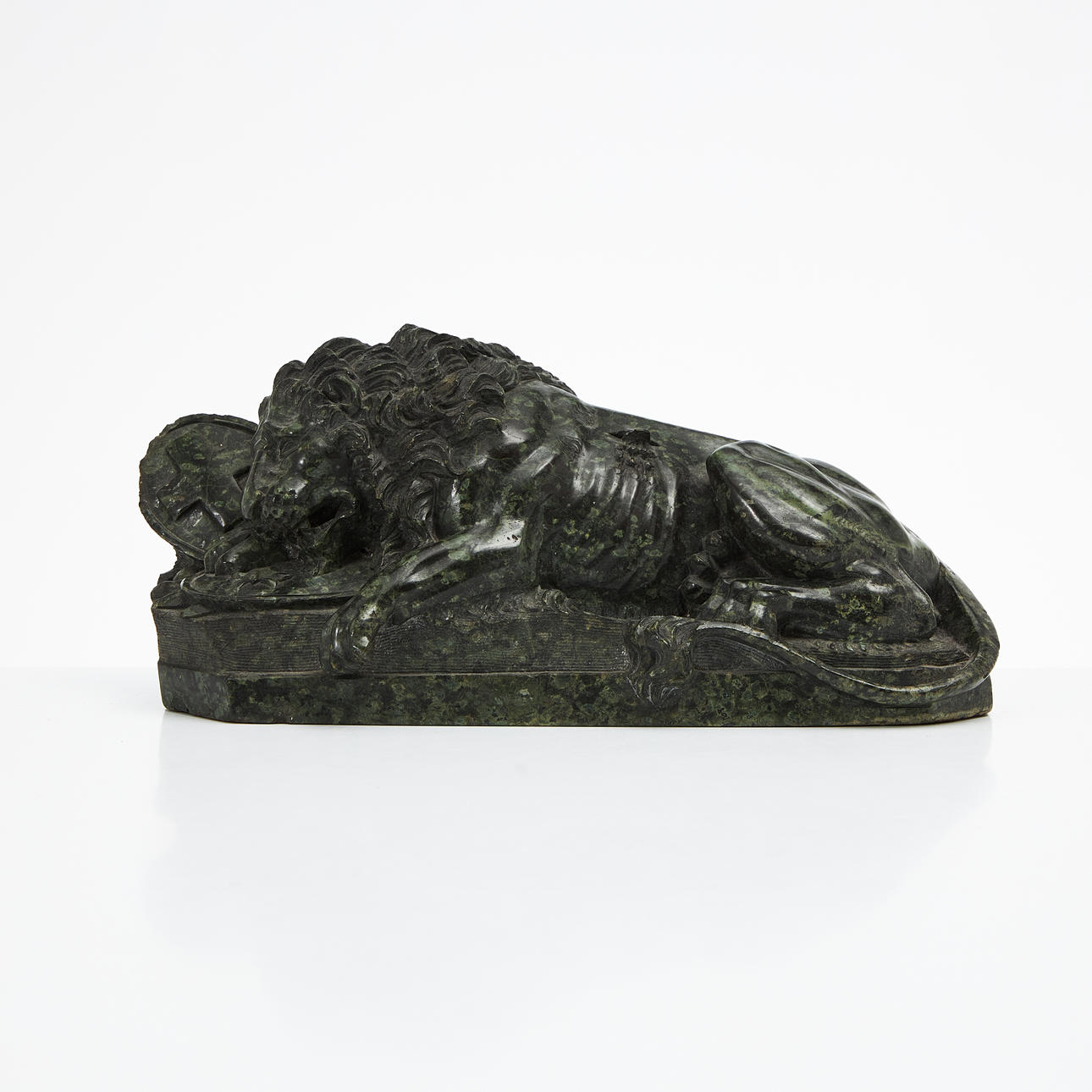 BERTEL THORVALDSEN. EFTER. Skulptur, " Lejonmonumentet", sten.