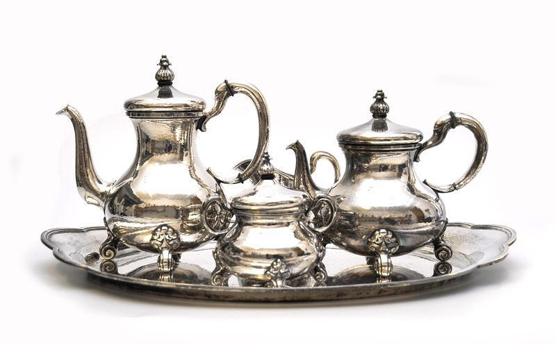 KAFFE- OCH TESERVIS, 4 bitar, BWKS, 1925.