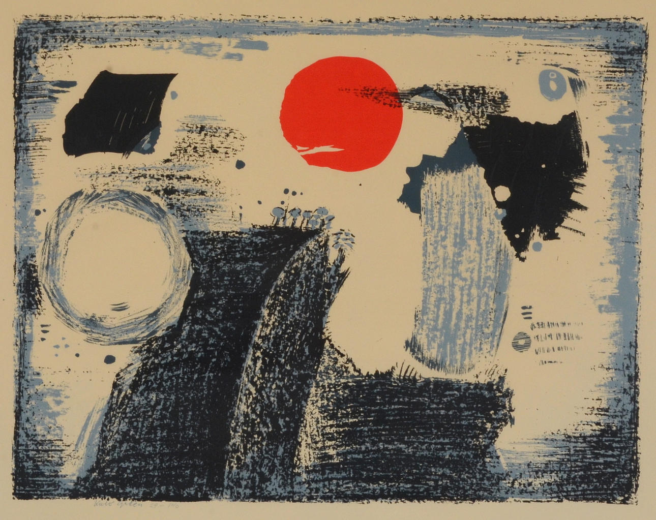 KULO GREEN. Färglitografi.