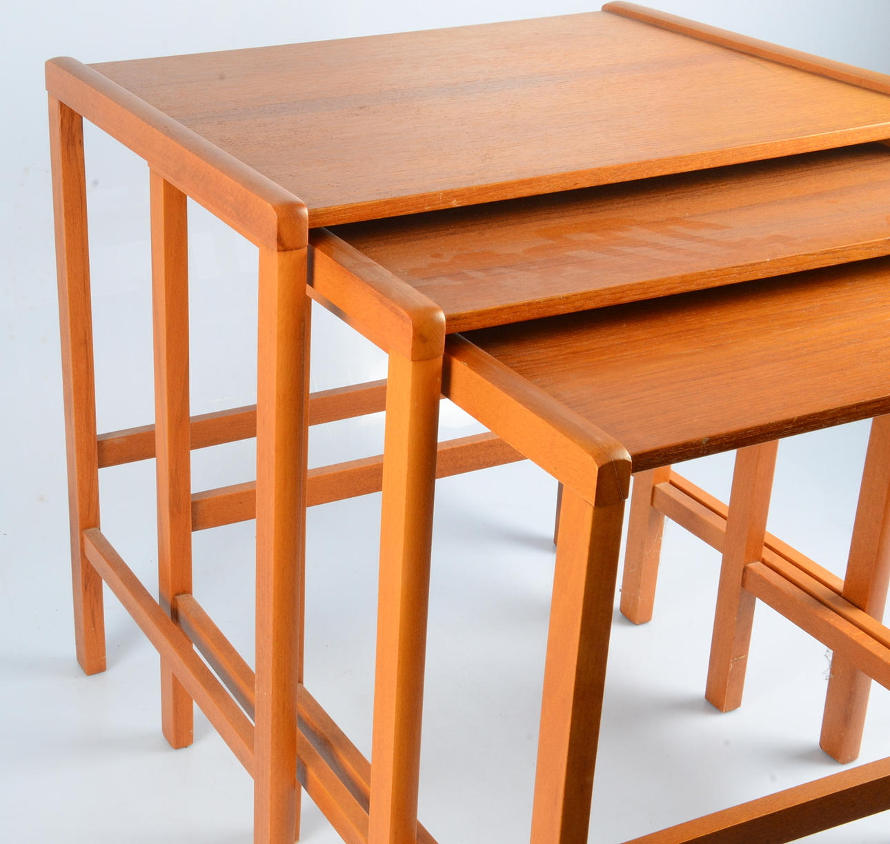 SATSBORD, teak, 3 delar, 1900-talets andra hälft.