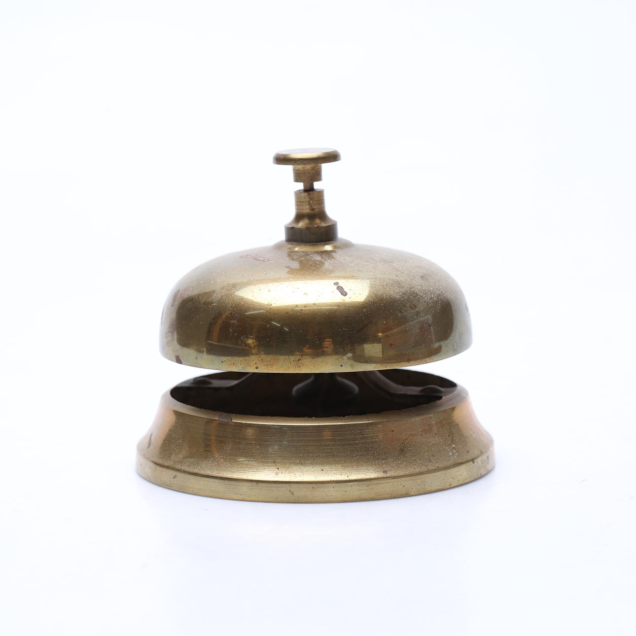 BORDSKLOCKA, mässing 1900-tal.