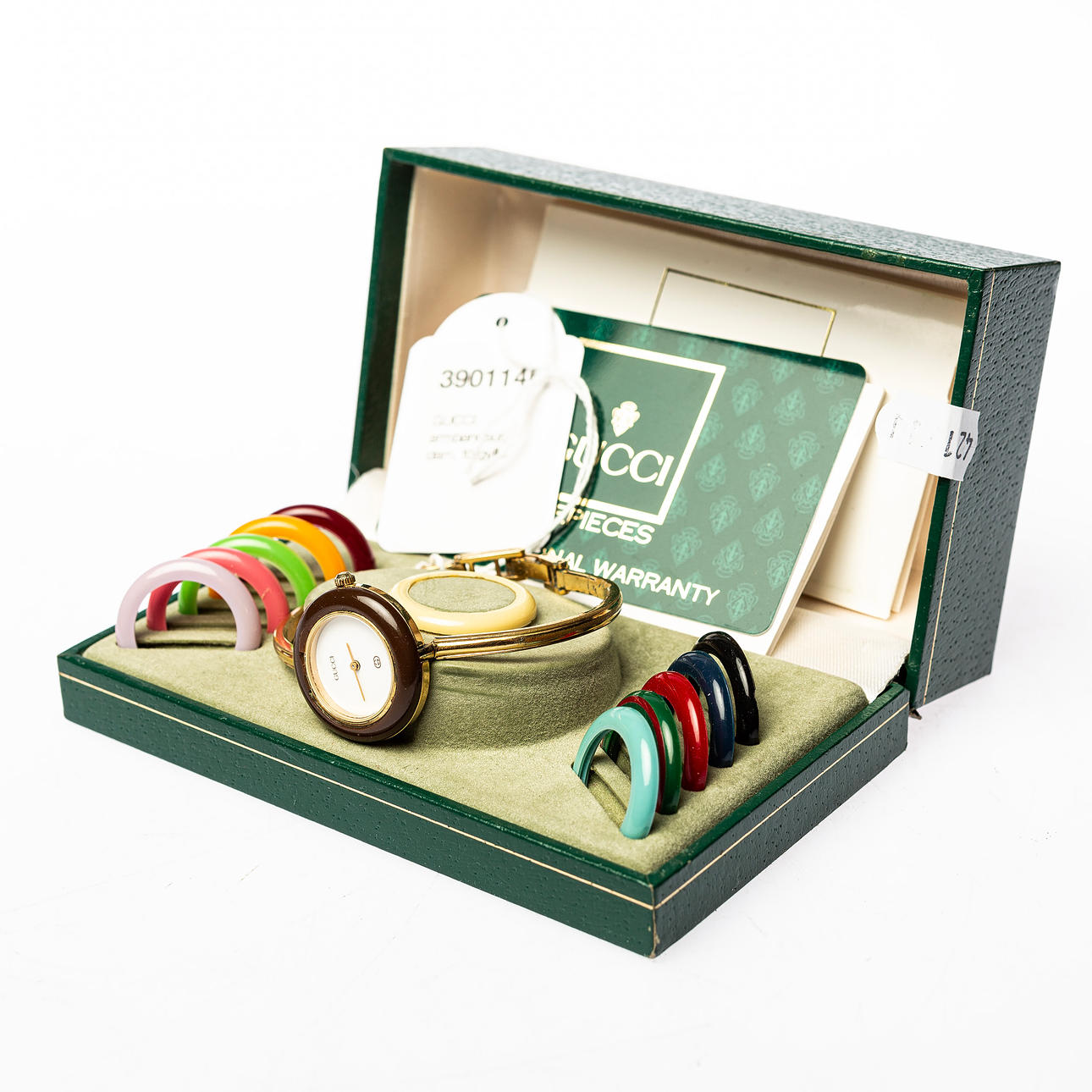 GUCCI, armbåndsur til kvinder, forgyldt.