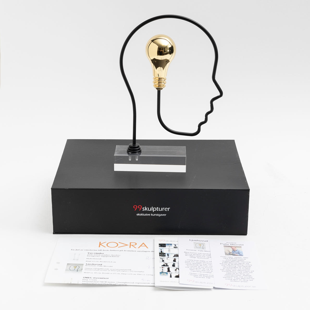 PALLE MERNILD. Skulptur "Ljushuvud".