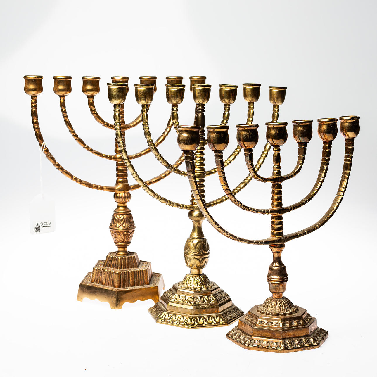 LJUSSTAKAR, 3 st s.k " menora ".