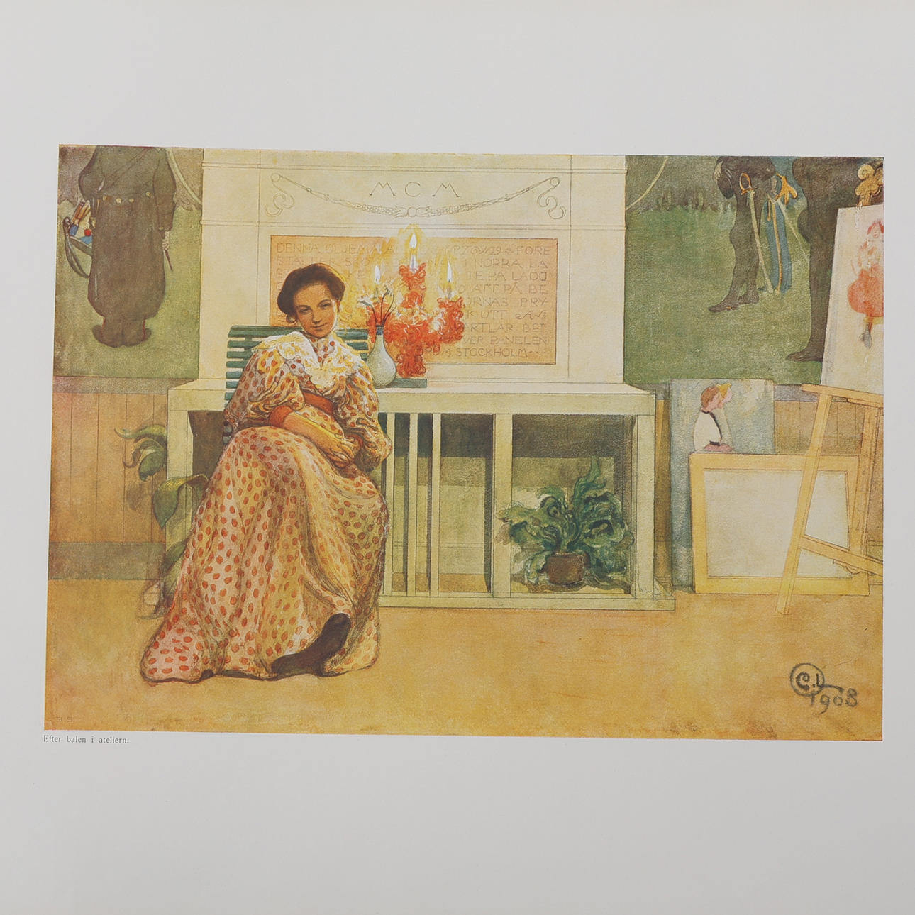 CARL LARSSON, SWEDISH ARTIST, 1853-1919). A HOME IN 1904 AND TO