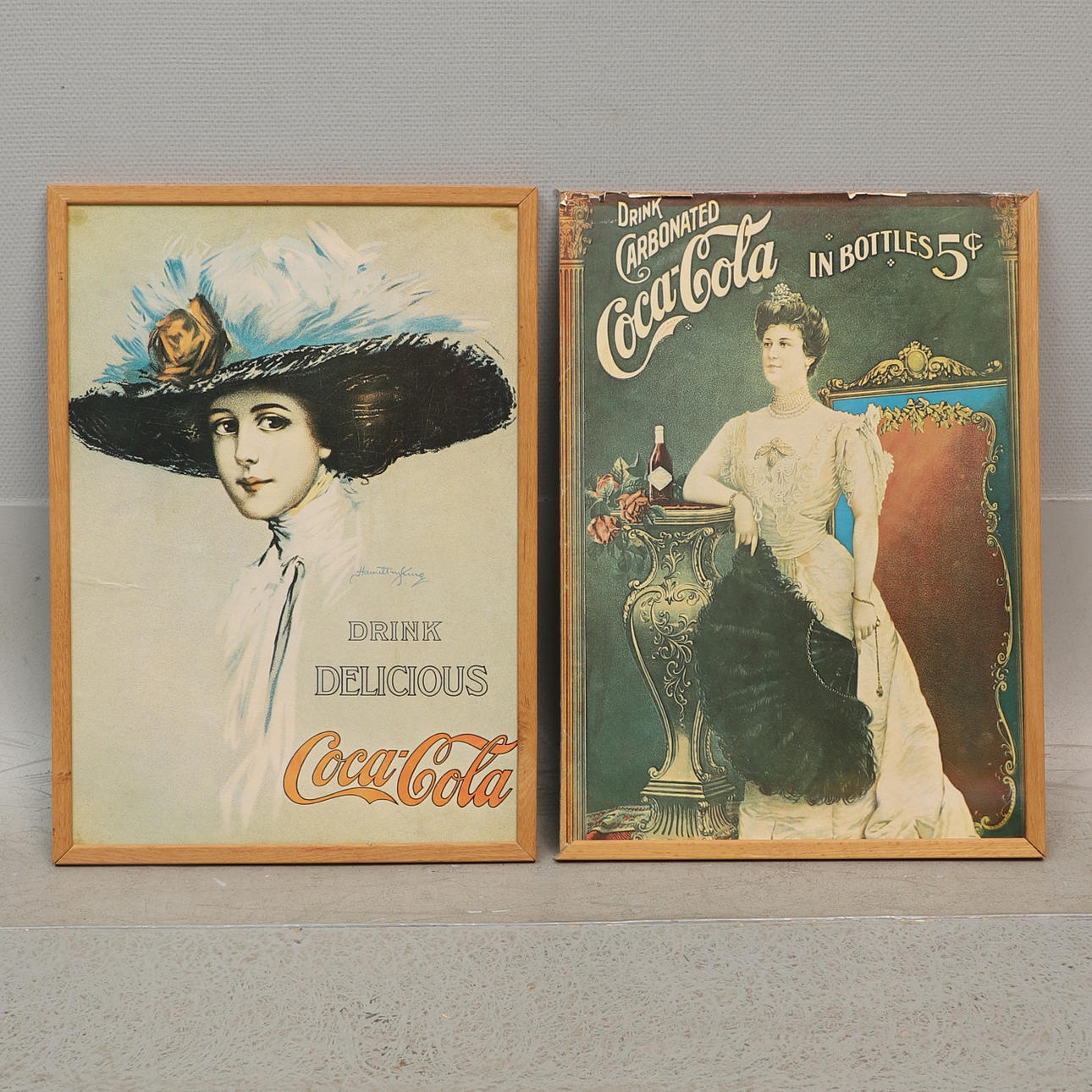 PRINT, 2 stk. Coca-Cola, reklametryk.