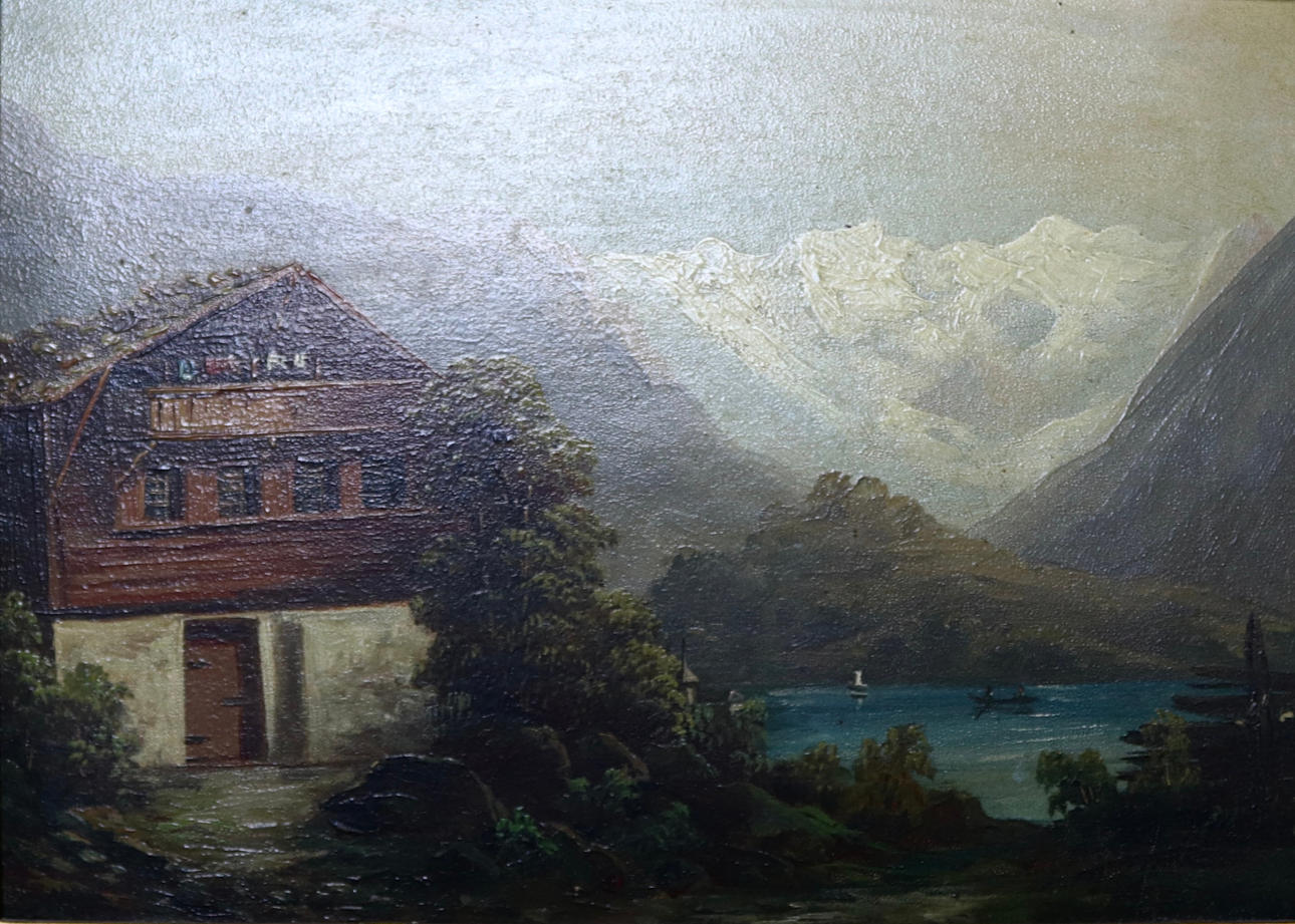 OIDENTIFIERAD KONSTNÄR. Olja på pannå.