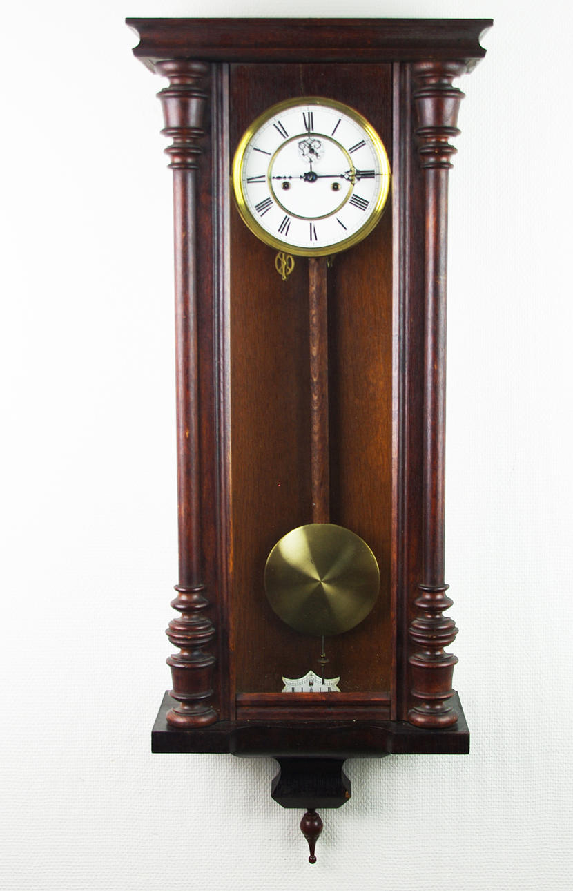 VÄGGUR, mahogny, 1800/1900-tal.