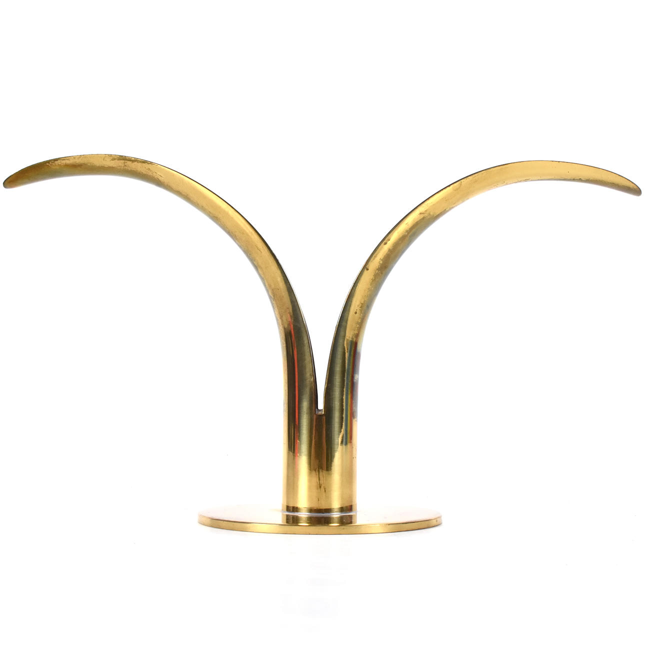 IVAR ÅLENIUS BJÖRK. Ljusstake, mässing, "Lilja".