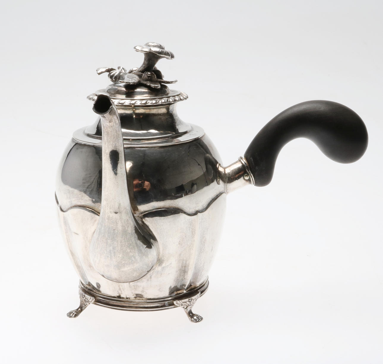 CHOKLADKANNA, Gustaf Theodor Folcker, Stockholm 1843. Silver & Metall ...