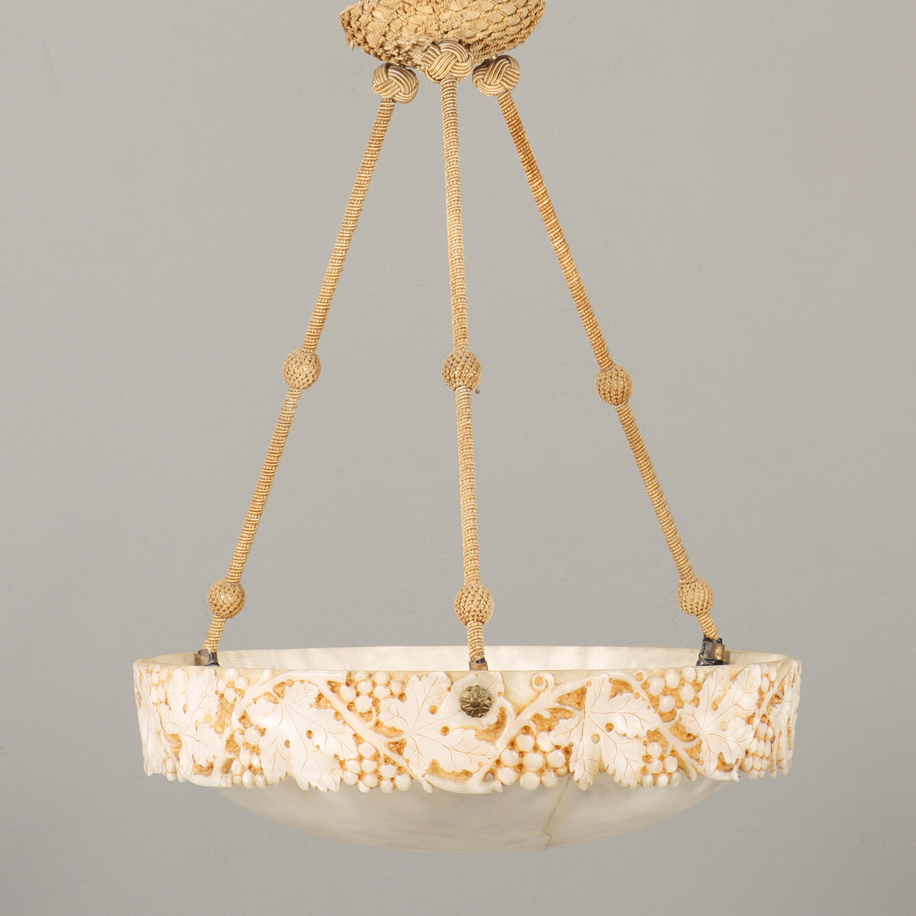 A ceiling lamp, Alabaster, 18th/20th century.