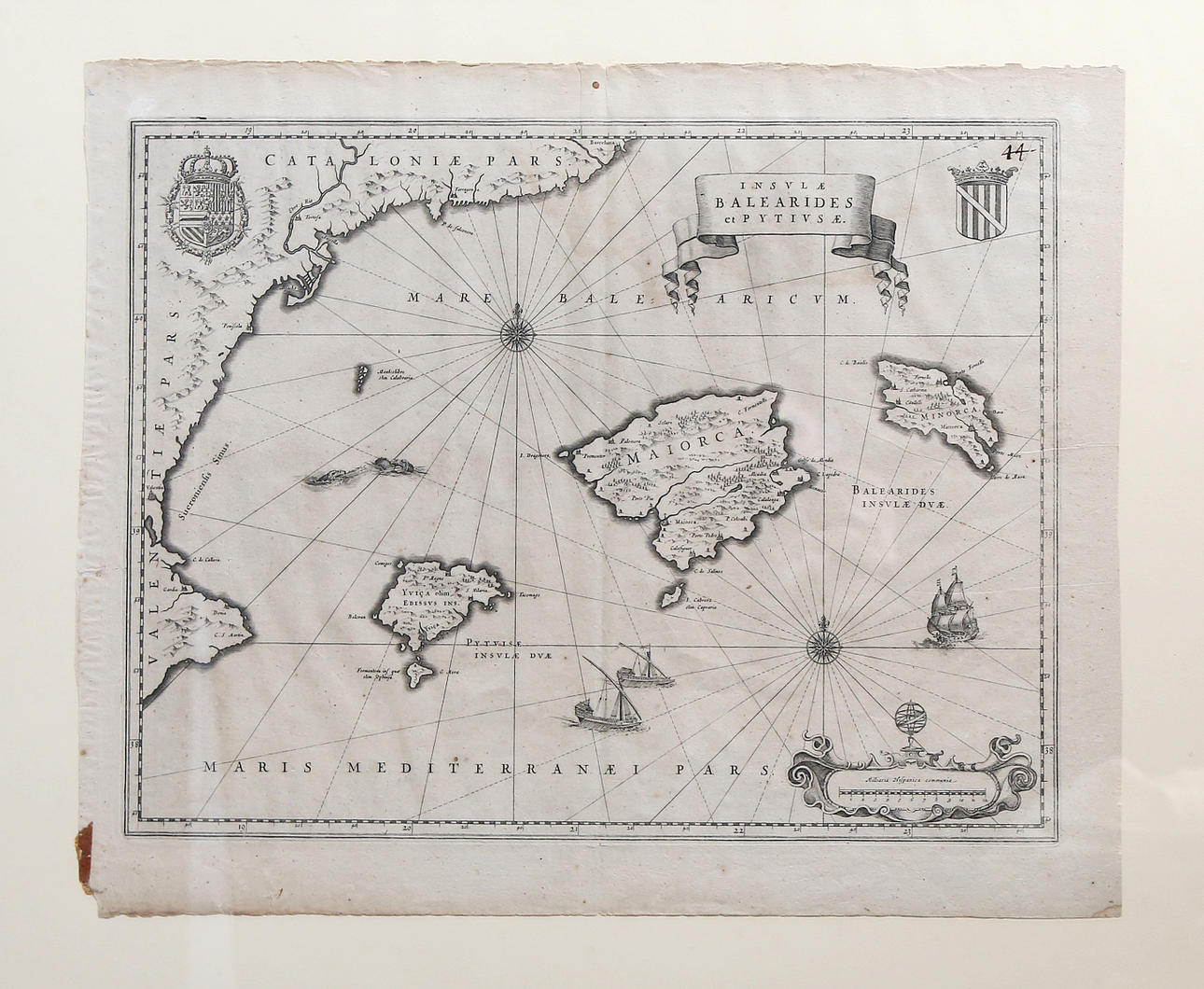 Karta över Balearerna.