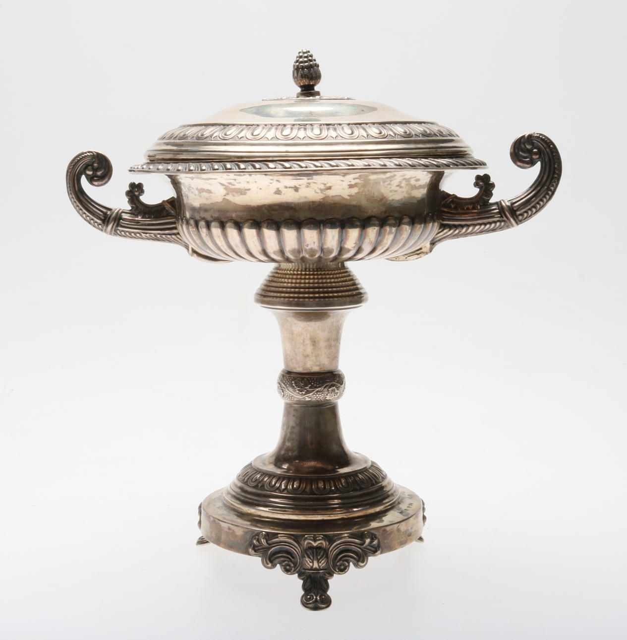 STRÖSOCKERSKÅL, silver, empire, Jakob S Lundberg, Stockholm 1834.