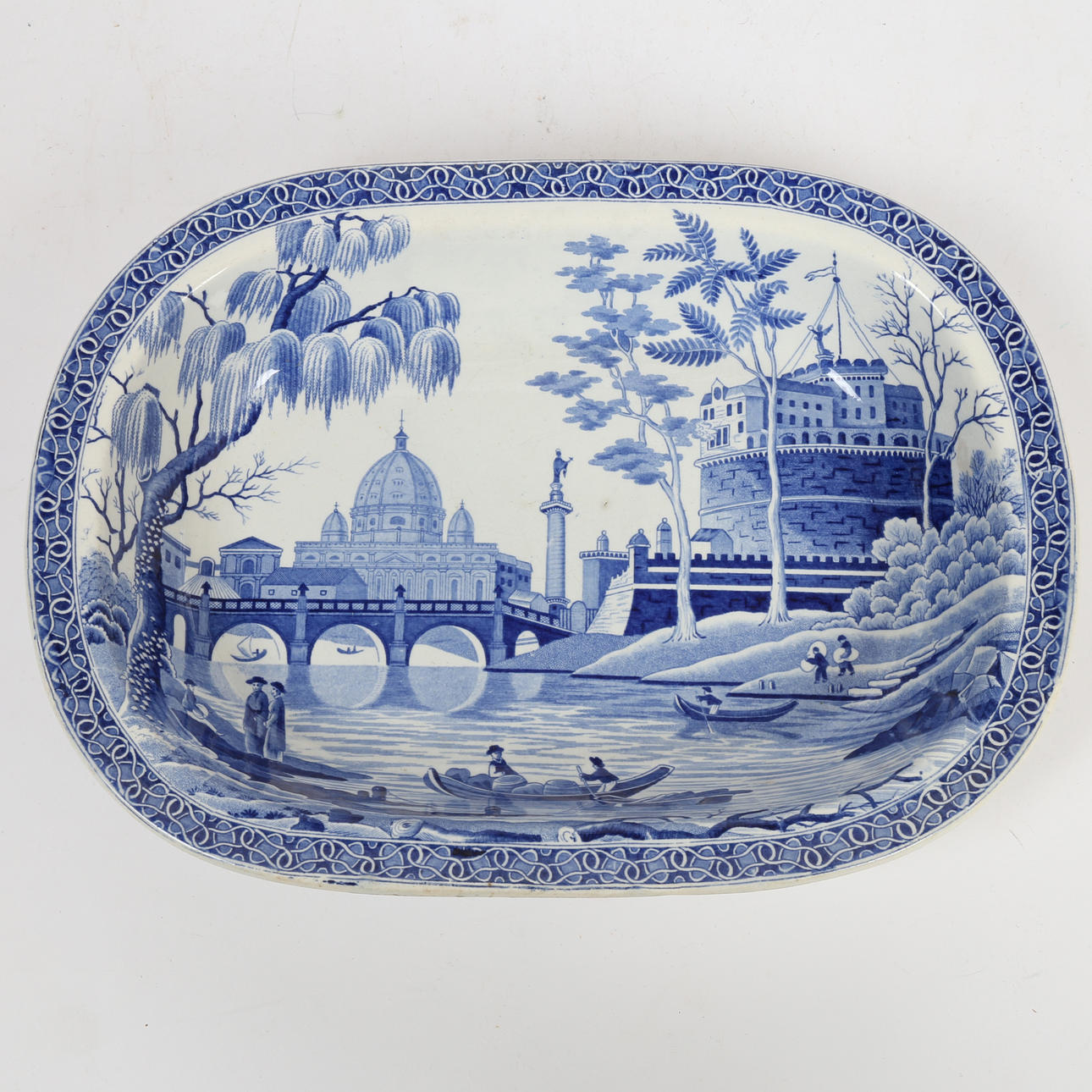 SKÅL, TIBERMÖNSTER, 1800-TAL, ROM.