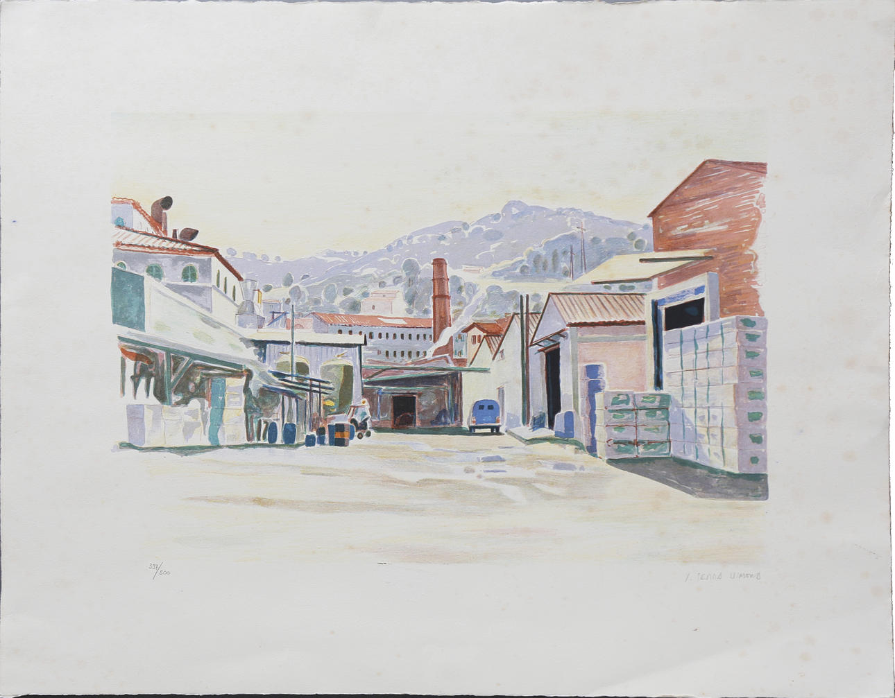 JOSEP SERRA LLIMONA. Factory landscape.