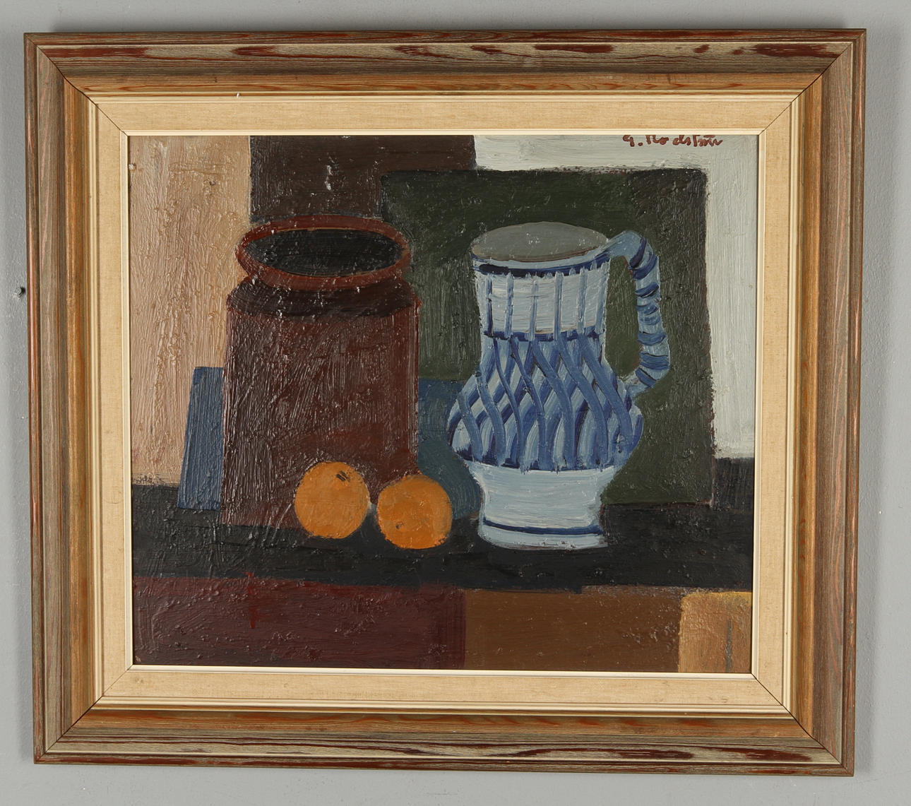 GERHARD NORDSTRÖM. Stilleben, olja på pannå, signerad.