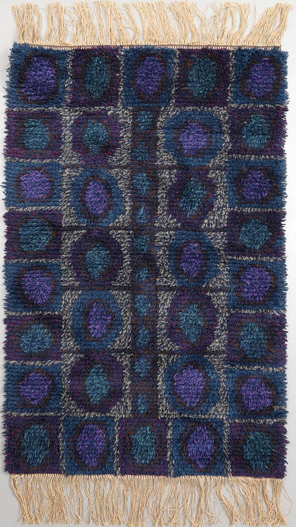CARPET, Rya, Blaabær, C.U.M, Denmark, 145 x 93 cm.