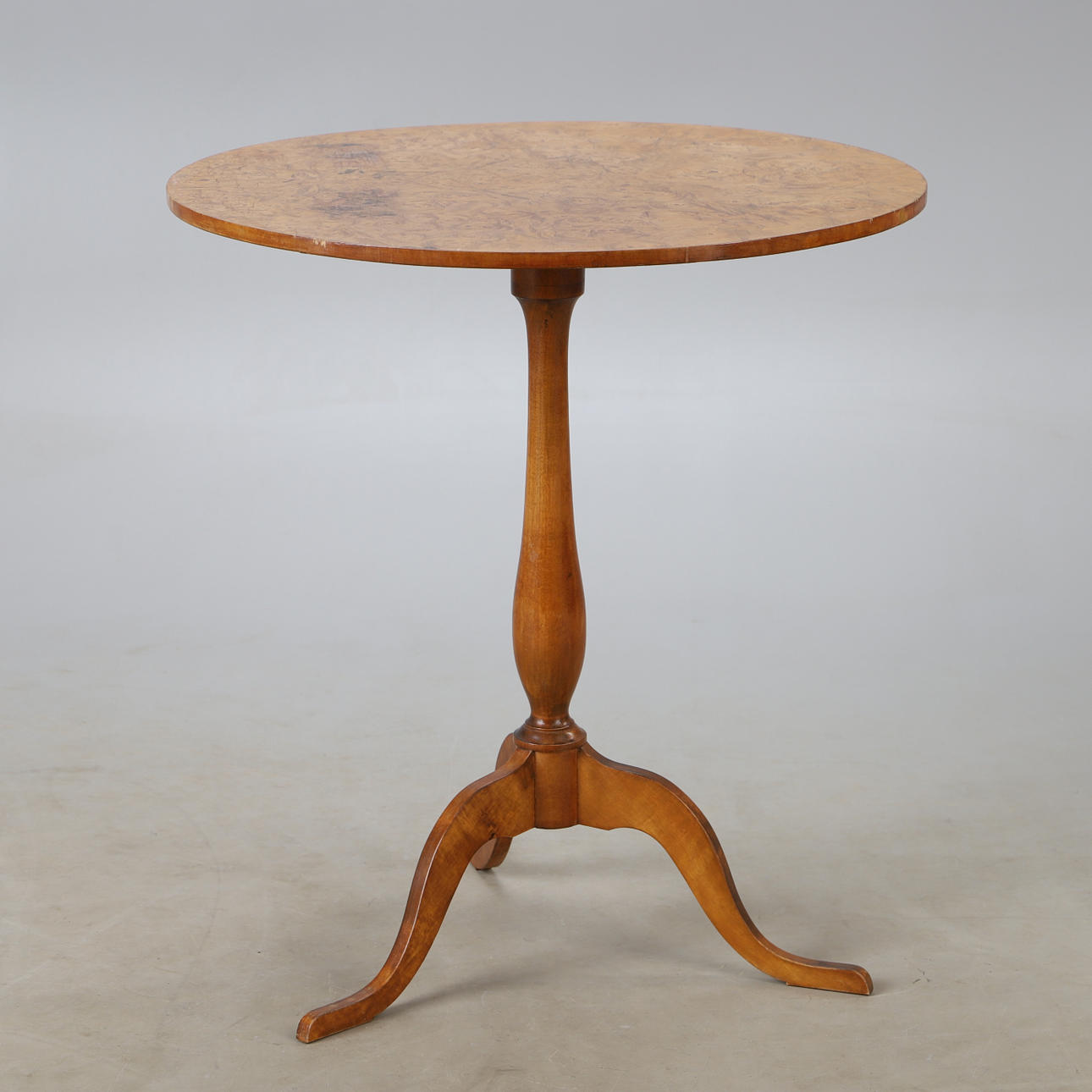 A mid 20th century birch folding table.