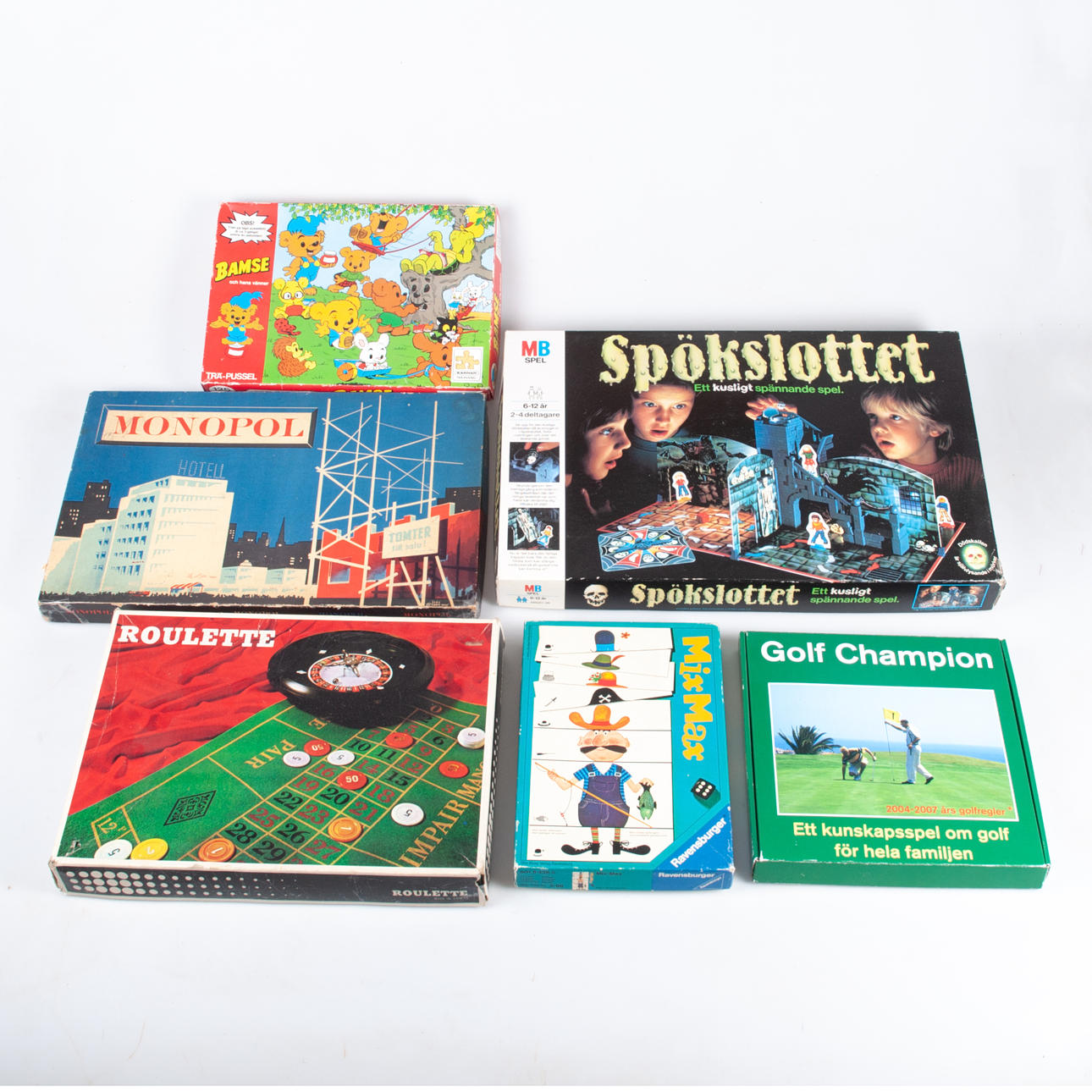 BRÄDSPEL, bland annat spökslottet.