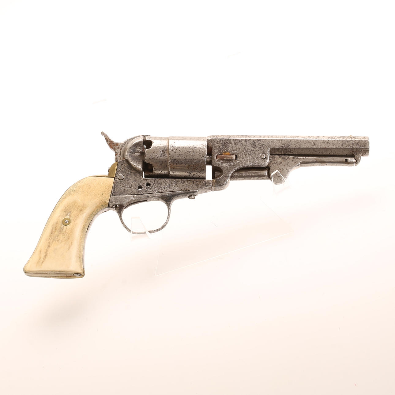 A Belgian Colt-type revolver, 19th century.