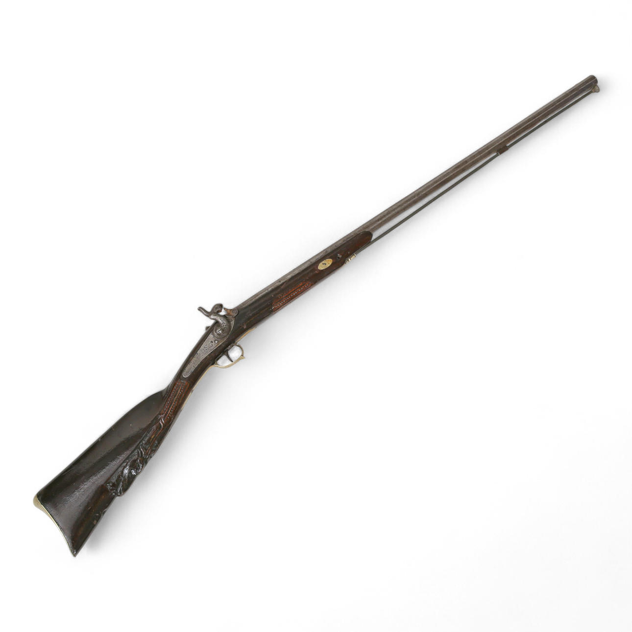 SLAG LOCK RIFLE, Belgium, ca 1850, octagonal pipe (50).