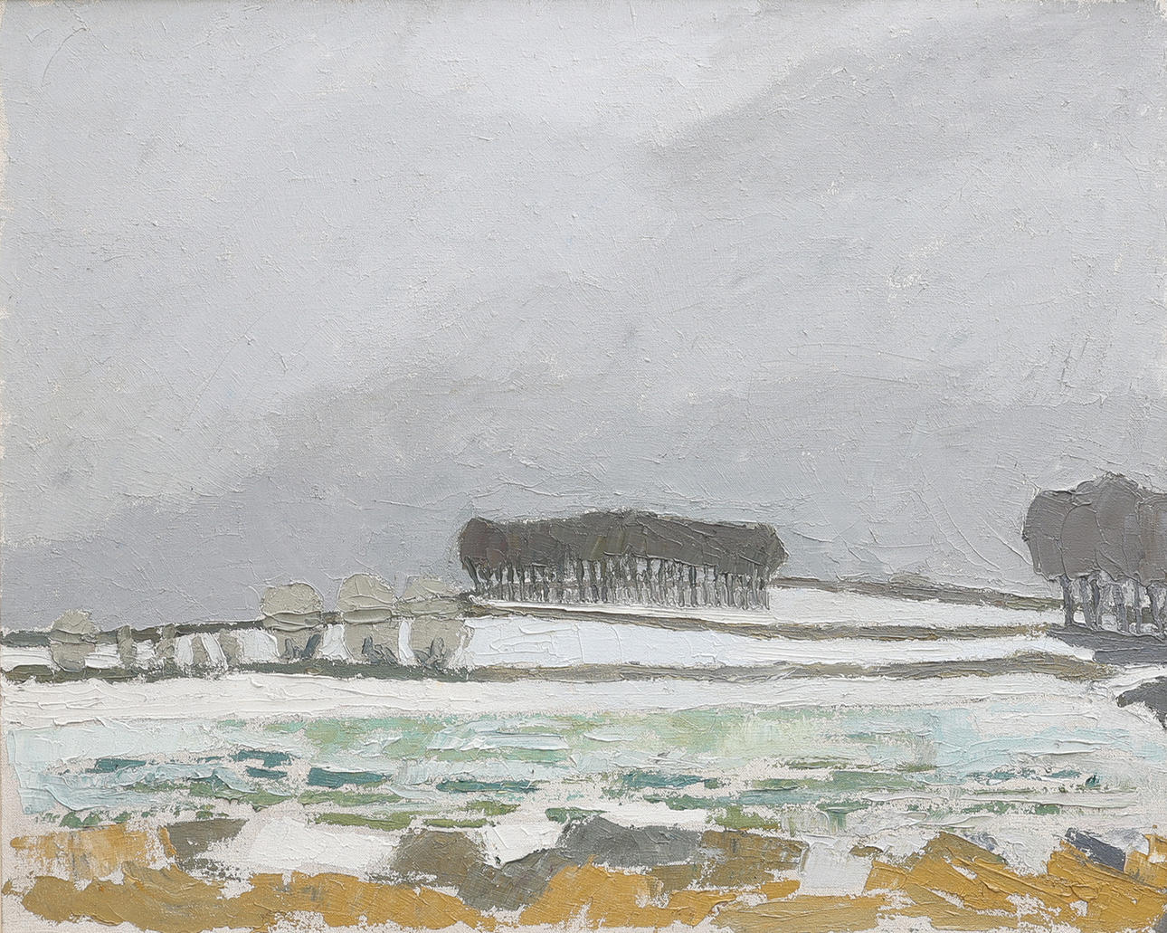 ARNOLD "NOLLE" SVENSSON. OIL ON CANVAS, “MÄLARHUSEN”, UNSIGNED.