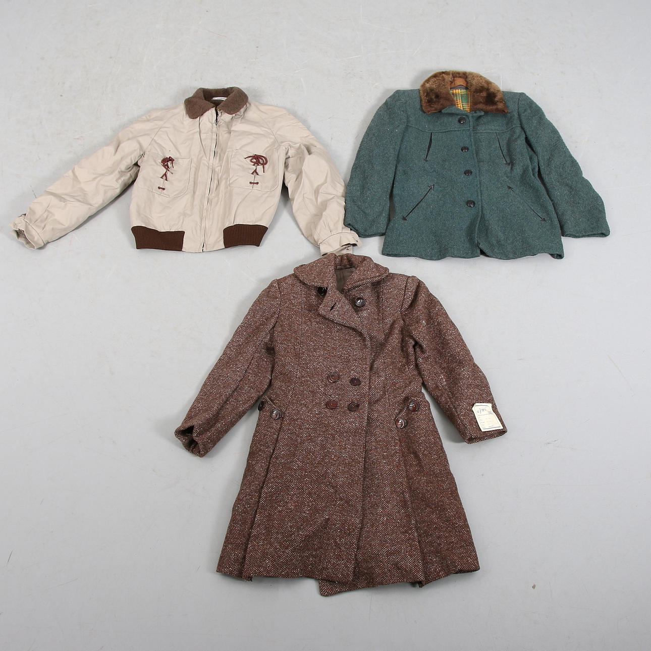 KAPPA och JACKA, bl.a. ull, Akas och Konfex, 1960-tal.