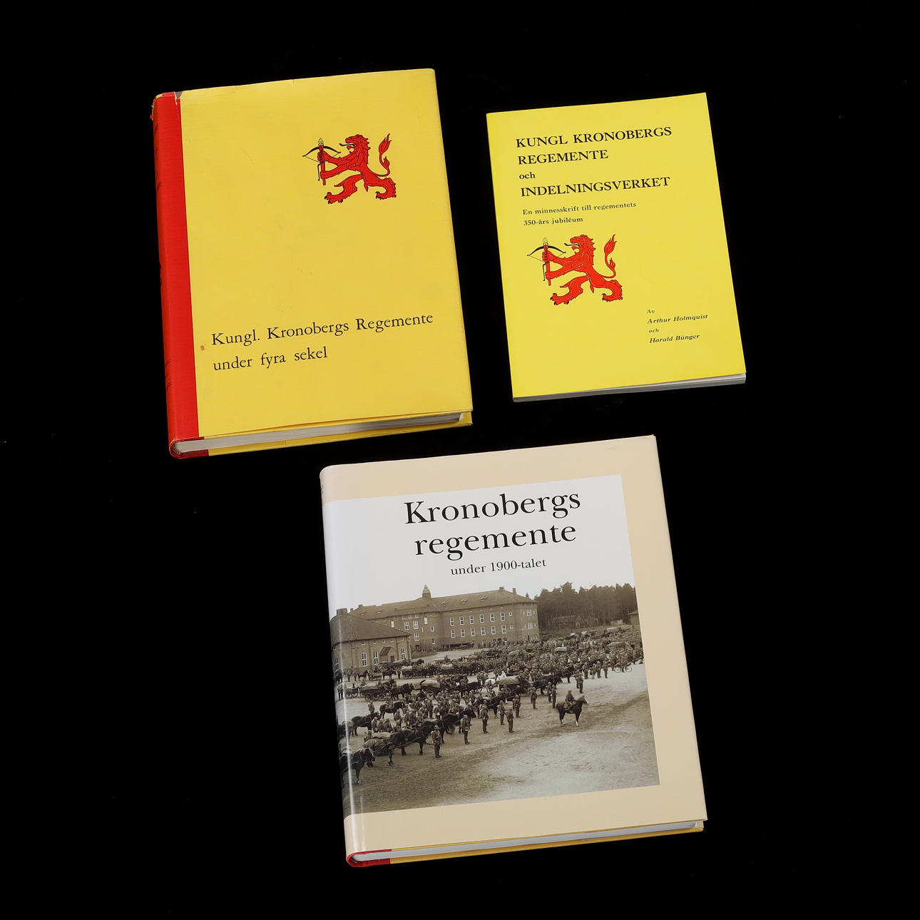 KRONOBERGS REGEMENTE, 3 st böcker, 1967-1996.
