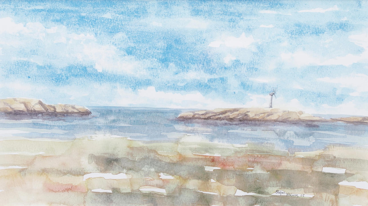 STEFAN NIKLASSON. Watercolour, signed and dated 05.