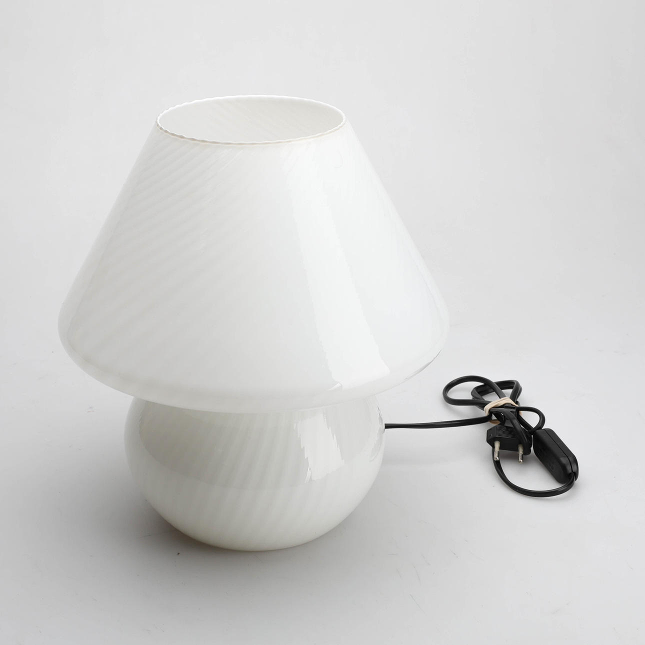 Tischlampe, „Swirl“, Glas, Murano, Italien.