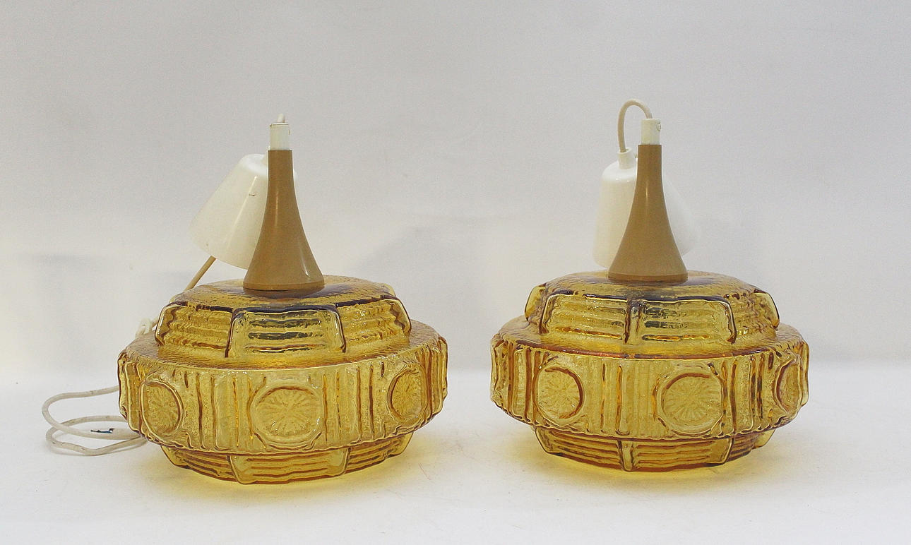 TAKLAMPOR, paret, glas, Fåglavik.