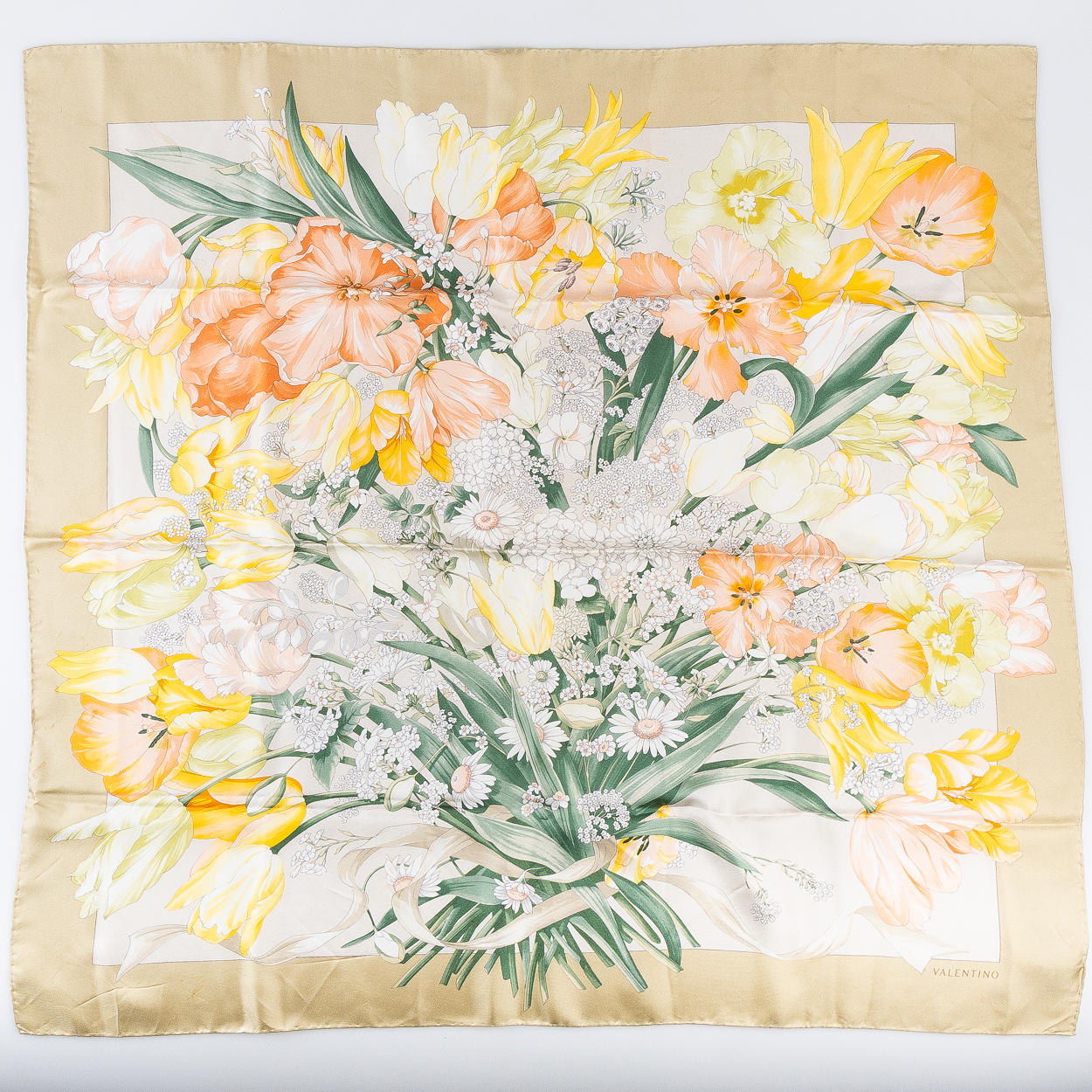 VALENTINO, Seidentuch, vintage.