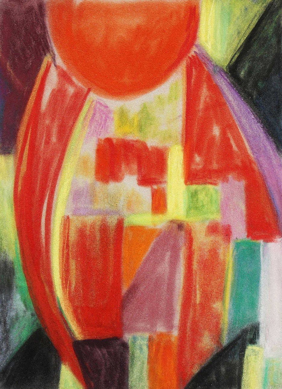TORA VEGA HOLMSTRÖM. PASTELL, „MUSIK“, 1963.