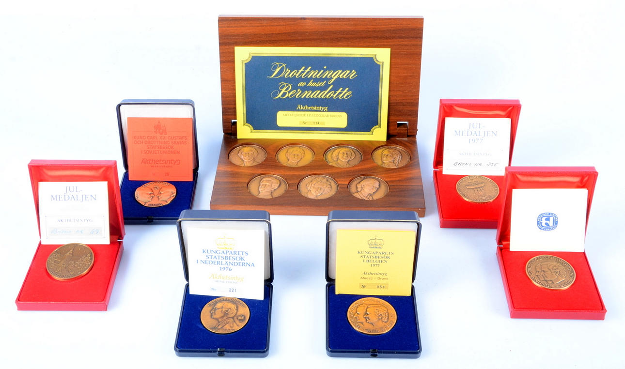 MEDALJER, brons - 13 stycken.