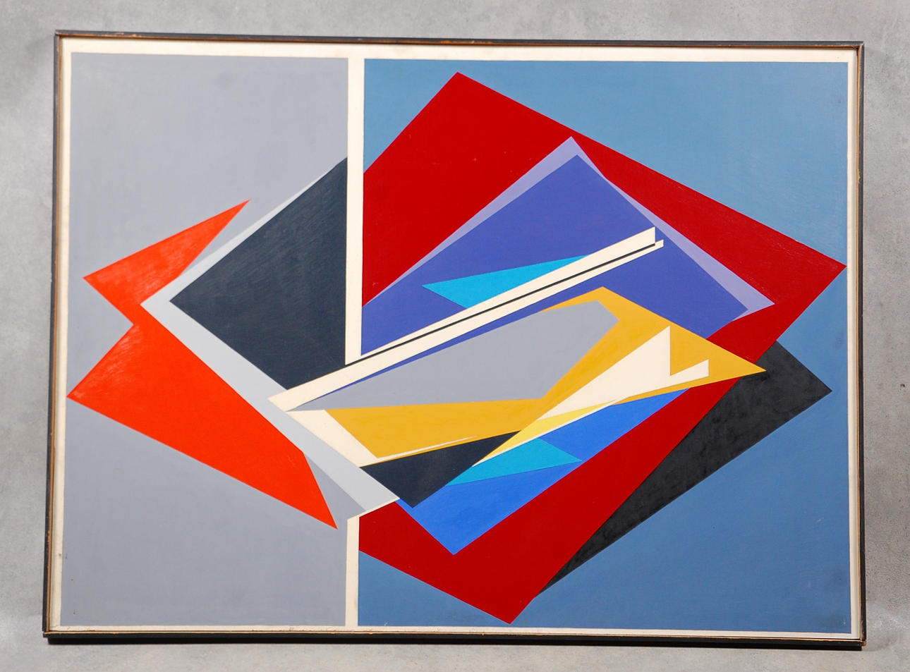 ARNE HEUSER. oil on Board, signed A verso, dated 1966.