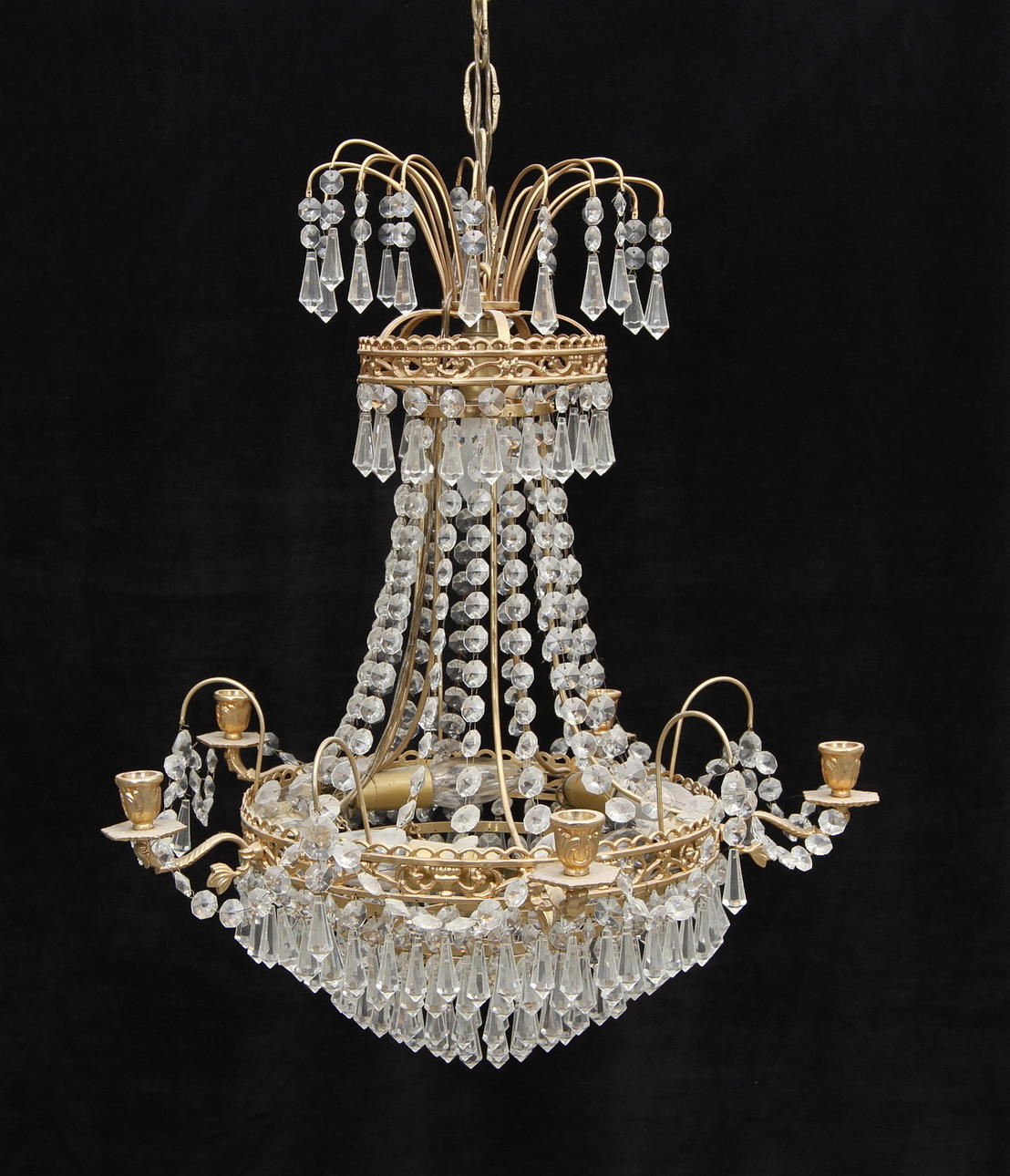 LJUSKRONA, empirestil, 1900-tal.