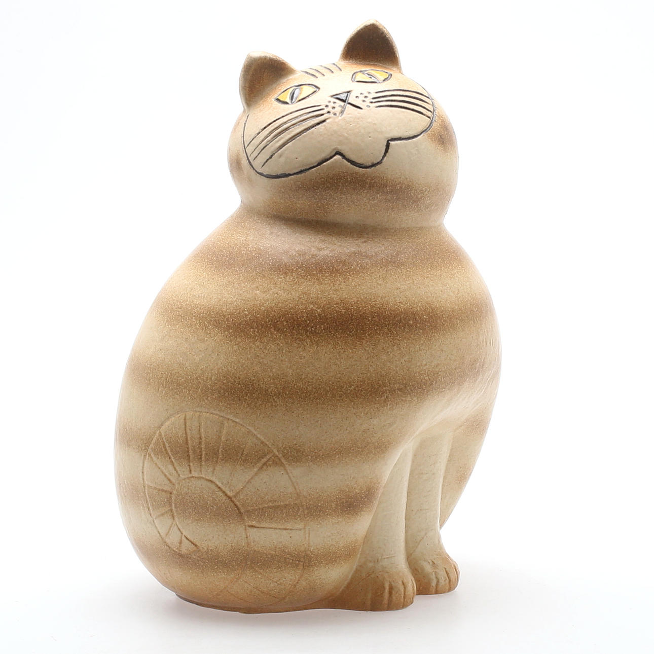 LISA LARSSON. Skulptur, "Katten Mia MAXI", Gustavsberg, stengods, 1900-talets andra hälft.