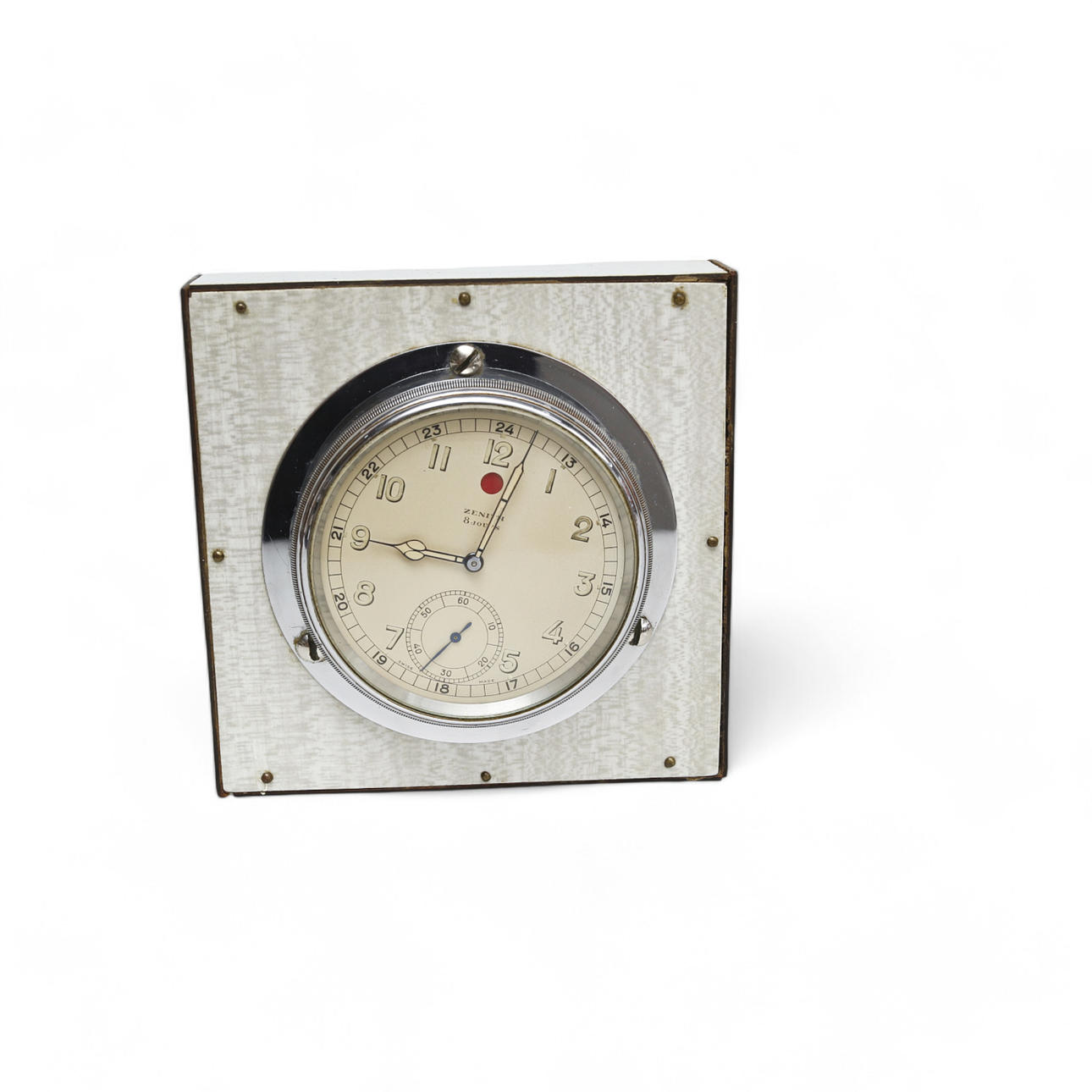 TISCHUHR/PANELUHR, Zenith, 8 Jours, 1940/50er.